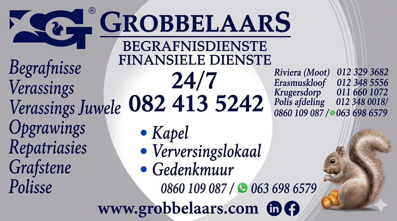 Grobbelaars Funeral Financial Ad